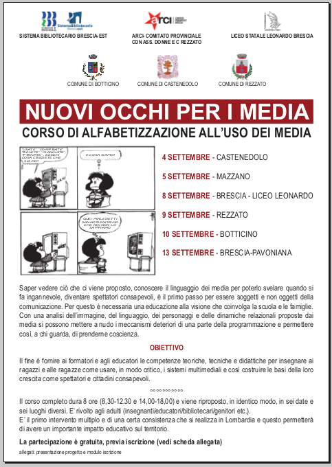 Locandina Nuovi occhi per i media